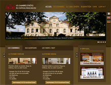Tablet Screenshot of chambres-hotes-maucaillou.com